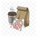 Donut Takeout Food Icon