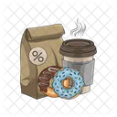 Takeout Donut Food Icon