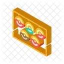 Donuts Plate Isometric Icon