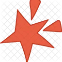 Doodle Estrela Vermelha Estrela Vermelho Icon