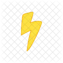 Doodle Lightning Flash Bolt Icon