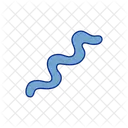 Doodle Line Blue Form Sign Icon