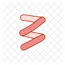 Doodle Line Zigzag Arrow Electricity Icon