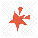 Doodle Star Red Star Like Icon