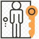 Door Key Locked Icon