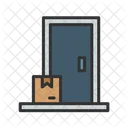 Door Delivery Box Shipping Icon