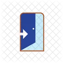 Door Exit Door Exit With Arrow Open Door Icon