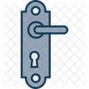 Door Handle Door Handle Lock Hotel House Knob Entrance Security Room Icon