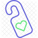Door Hanger Door Tag Heart Knob Icon