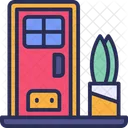 Door Wooden Sliding Icon