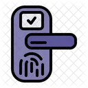 Door Knob Smart Door Fingerprint Icon