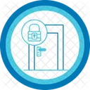 Door Lock Anti Theft Security Icon