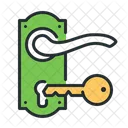 Door Lock Key Safety Icon