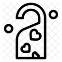 Door Lock Do Not Disturb Heart Icon