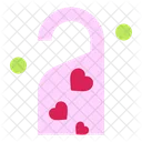 Door Lock Do Not Disturb Heart Icon