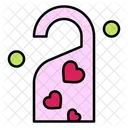 Door Lock Do Not Disturb Heart Icon