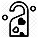 Door Lock Do Not Disturb Heart Icon