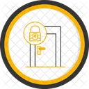 Door Lock Anti Theft Security Icon