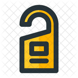Door Tag Icon Of Colored Outline Style Available In Svg Png