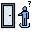 Door Safety Hesitate Icon
