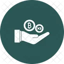 Doppel-Bitcoin  Symbol