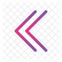 Doppelter Winkel links  Symbol