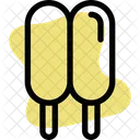 Doppel Stick Eis Symbol