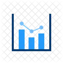 Doppelachsendiagramm Bericht Wachstum Symbol