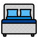 Bett Schlafzimmer Zuhause Symbol
