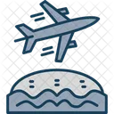 Doppeldecker Flugzeug Flugzeug Symbol