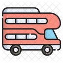 Doppeldeckerbus Transport Symbol