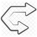 Doppelpfeil Doppelseitiger Pfeil Richtungspfeil Symbol