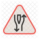 Doppelspurig voraus  Symbol