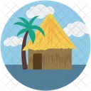 Dorf Hutte Heim Symbol