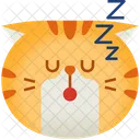 Dormir Emoticon Gato Icon