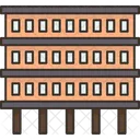 Dormitory Accommodation Rooms Icon