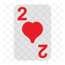 Dos de corazones  Icono