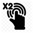 Gesto Puntero Dedo Icono