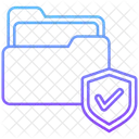 Dossier Securite Coche Icône