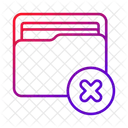 Dossier Supprimer Stockage De Donnees Icône