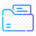 Dossier Fichier Et Dossiers Stockage De Donnees Icône