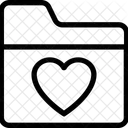 Amour Dossier Coeur Icône