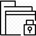 Dossier Verrouiller Archiver Icône