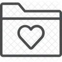 Amour Symbole Damour Coeur Abattage Icône