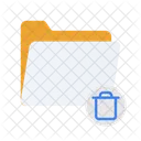 Dossier Corbeille Supprimer Glassmorphic Icon