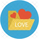 Amour Dossier Coeurs Icône