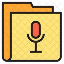 Microphone Dossier Dossier Denregistrement Icon