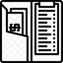 Dossier de factures  Icône