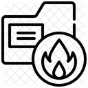 Dossier de feu  Icône