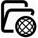 Dossier Internet Icône